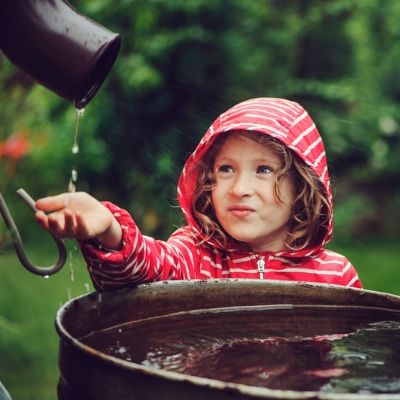 A rain barrel, or rain catcher, is a great DIY irrigation system that requires very little maintenance and offers your lawn a free source of storable water.