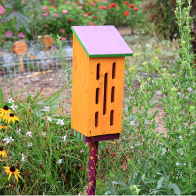 A butterfly house is a great way to attract butterflies to your Massachusetts garden.